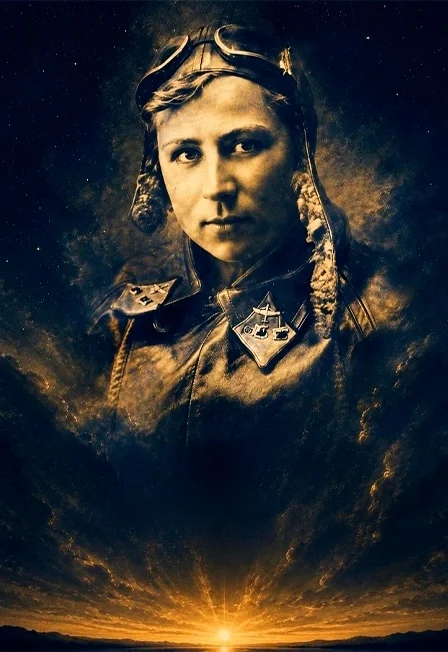 Погибшие в небе за родину. Театрализованное представление, посвященное подвигу советской летчицы К. Зеленко
